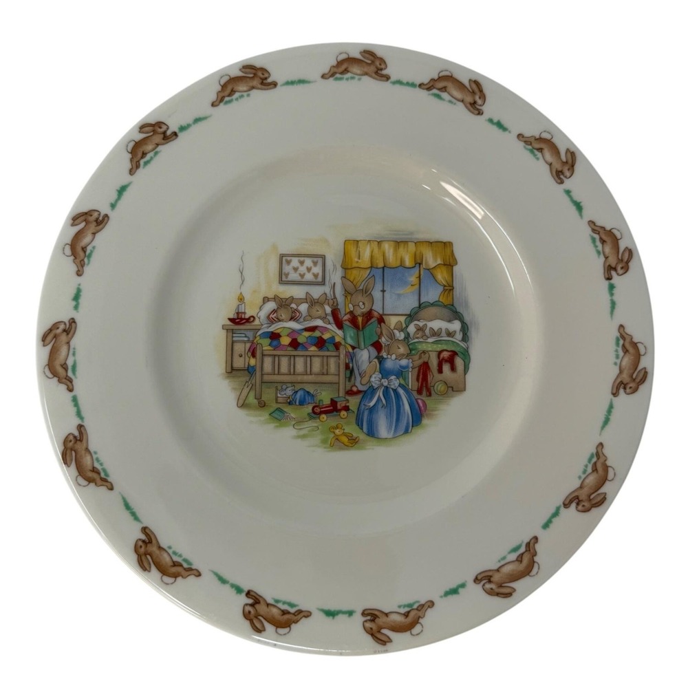 Royal Doulton Vtg Bunnykins English Bone China Child Rim Fruit / Dessert Bowl
